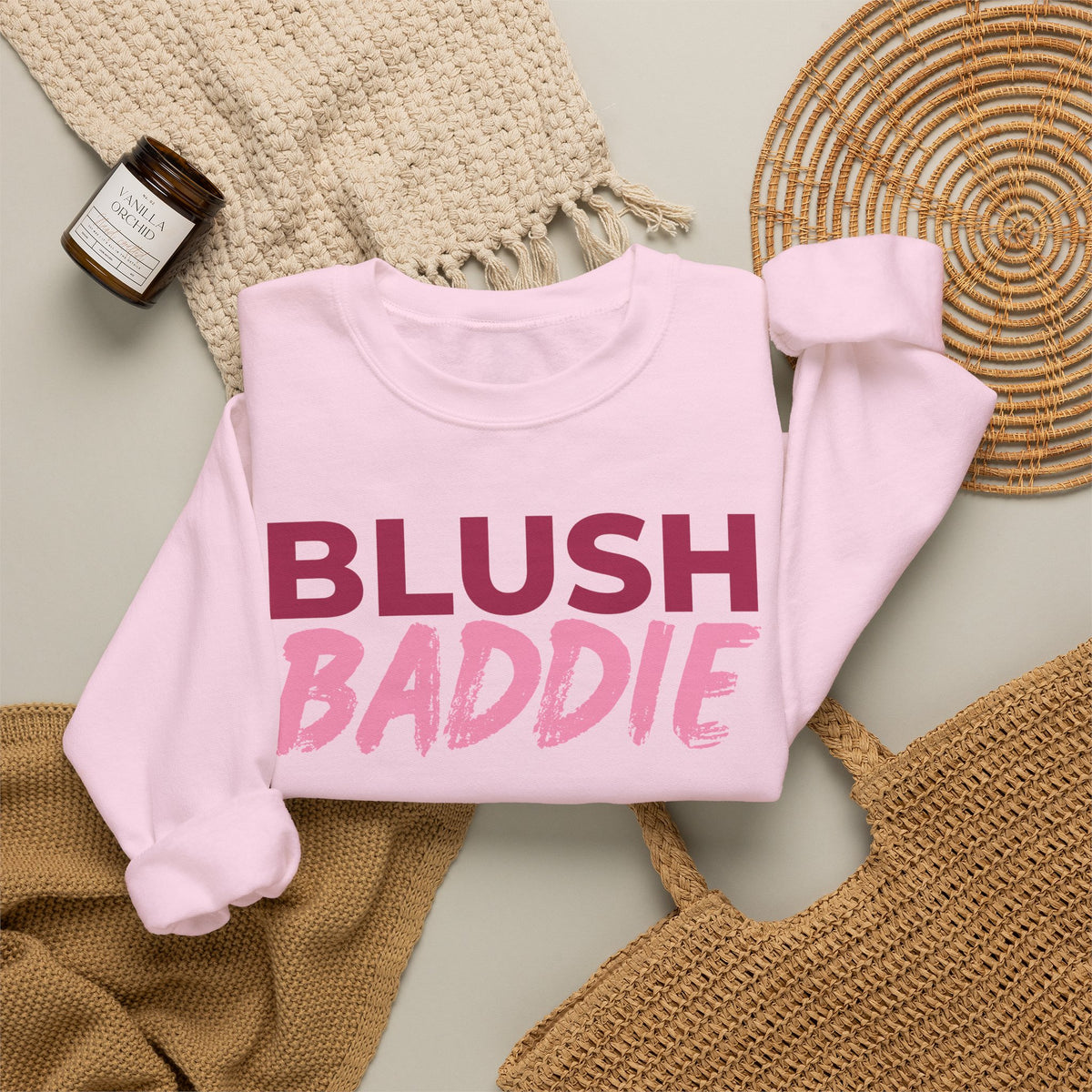 Blush Baddie Crewneck Sweatshirt