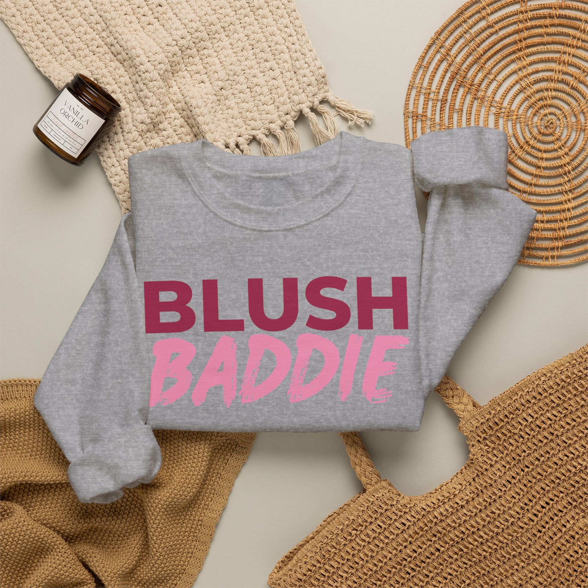 Blush Baddie Crewneck Sweatshirt