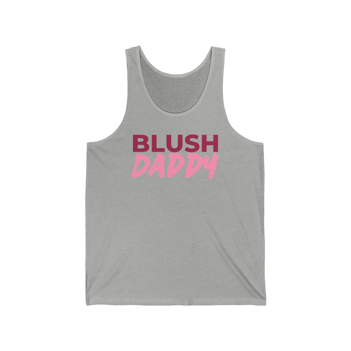 Blush Daddy Tank Top — "Hydrate like a Baddie" Graphic Fitness Tank