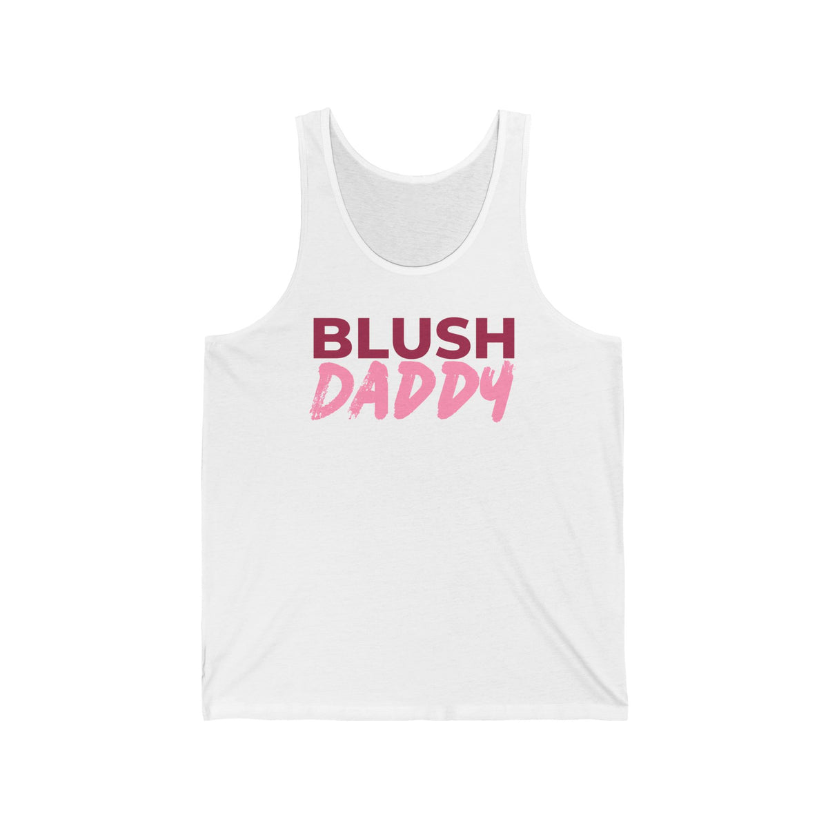 Blush Daddy Tank Top — "Hydrate like a Baddie" Graphic Fitness Tank