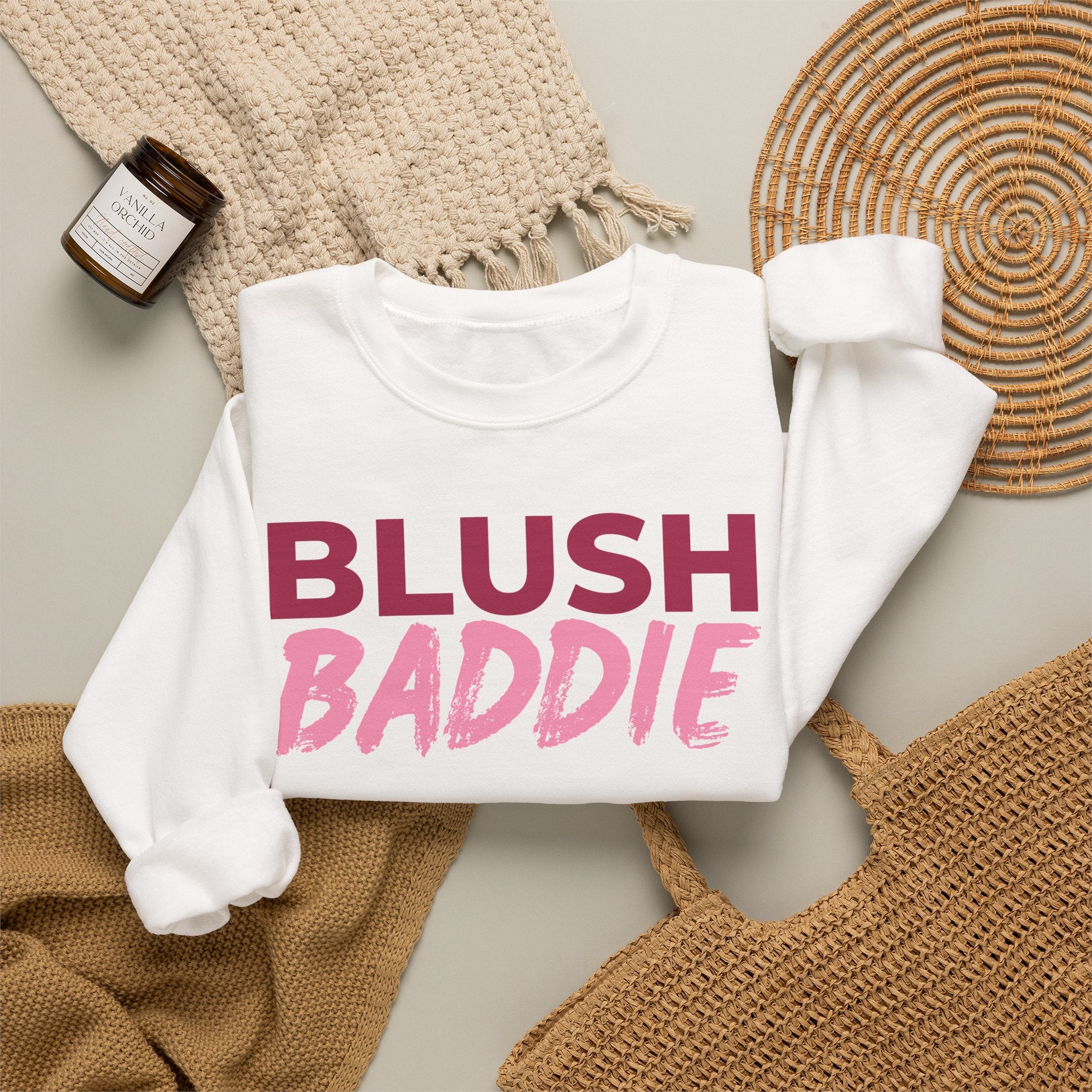 Blush Baddie Crewneck Sweatshirt