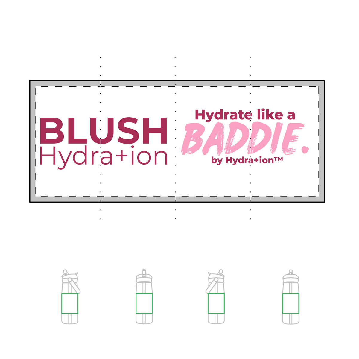 Hydrate Like a Baddie 25oz Water Bottle
